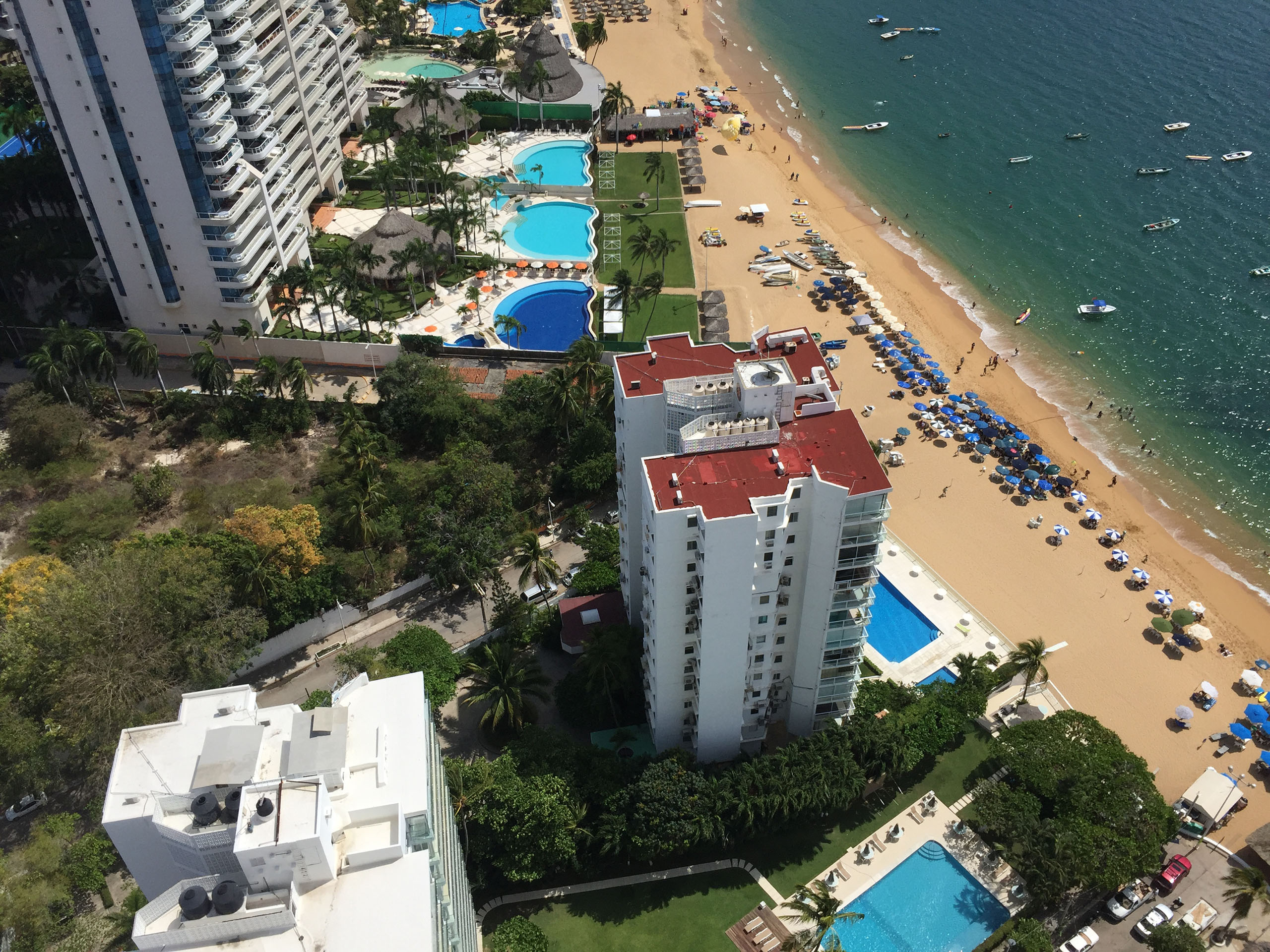 View from 30th floor of La Palapa Acapulco