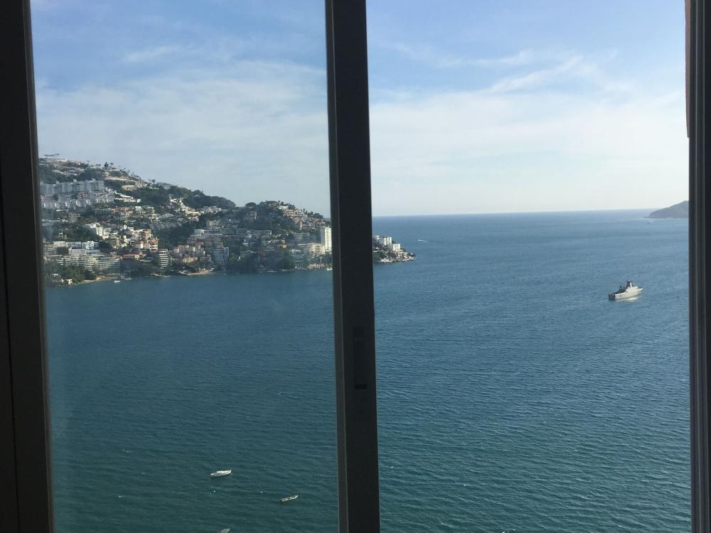 View from the bedroom window on 30th floor of La Palapa Acapulco