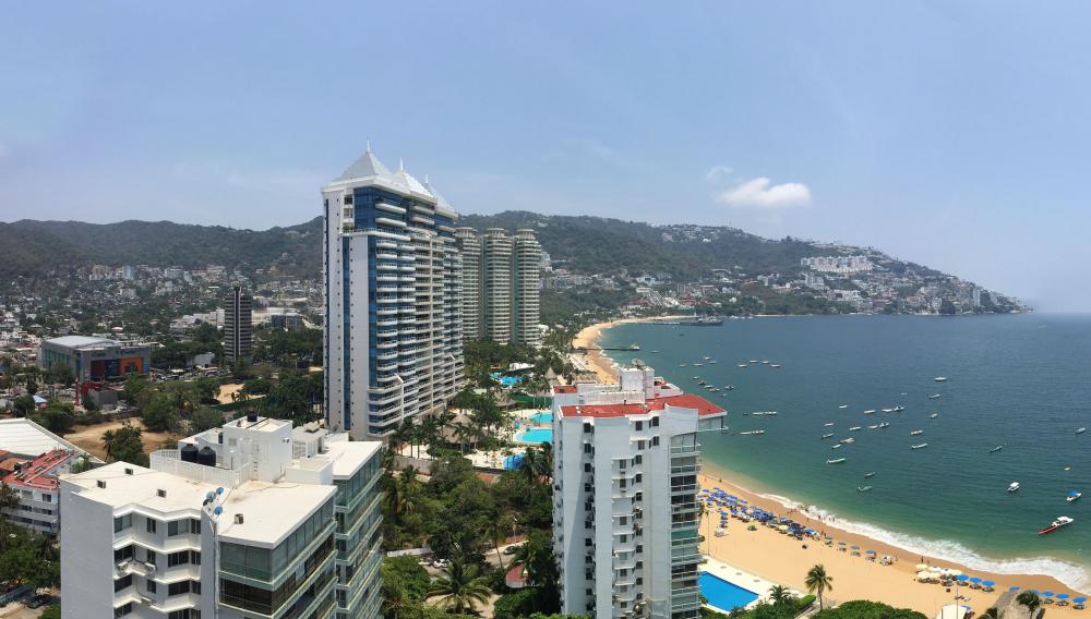 View of Acapulco condos La Joya and Costa Victoria from La Palapa